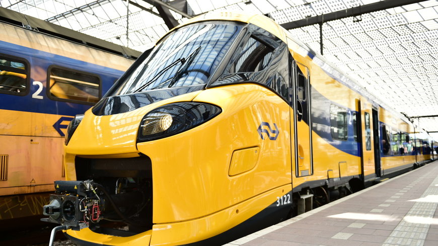 Alstom and NS present the Coradia Stream Intercity Next Generation train at Rotterdam Central Station